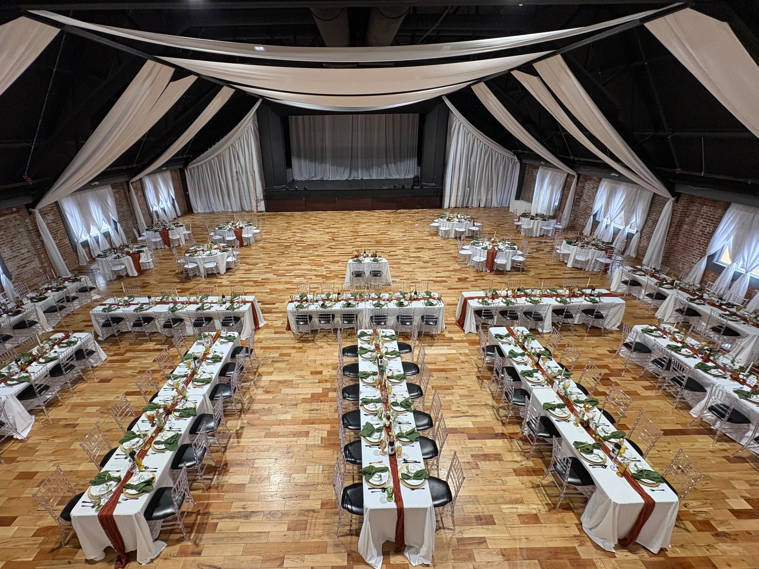 The Cadillac Showroom set for an event
